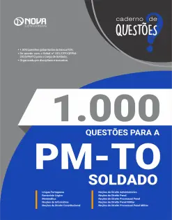 Livro 1.000 Questões Gabaritadas para a PM-TO - Soldado