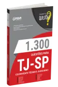 Produto Livro 1.300 Questões Gabaritadas para TJ-SP - Escrevente Técnico Judiciário - Nova Concursos