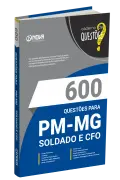 Produto Livro 600 Questões Gabaritadas para PM-MG - Soldado e CFO - Nova Concursos