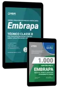 Produto Combo EMBRAPA Técnico Classe B - Área: Suprimento, Manutenção e Serviços – Subárea: Ativos Patrimoniais e Imobiliários - Nova Concursos