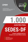 Produto Livro 1000 Questões Gabaritadas para SEDES - DF - Técnico em Assistência Social - Nova Concursos