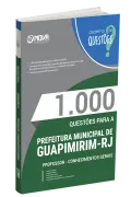 Produto Livro 1000 Questões Gabaritadas para Prefeitura de Guapimirim-RJ - Conhecimentos Gerais - Nova Concursos