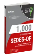 Produto Livro 1000 Questões Gabaritadas para SEDES - DF - Técnico em Assistência Social - Nova Concursos