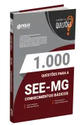 Produto Livro 1.000 Questões Gabaritadas SEE-MG - Conhecimentos Básicos - Nova Concursos