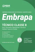 Apostila EMBRAPA em PDF 2026 - Técnico Classe B - Área: Suprimento, Manutenção e Serviços – Subárea: Suporte à Gestão - Nova Concursos
