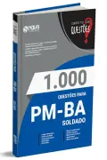 Produto Livro 1.000 Questões Gabaritadas PM-BA - Soldado - Nova Concursos