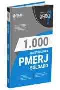 Produto Livro 1.000 Questões Gabaritadas para a PMERJ - Soldado - Nova Concursos