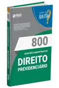 Produto Livro 800 Questões Gabaritadas de Direito Previdenciário - Nova Concursos