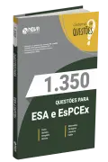 Produto Caderno 1.350 Questões Gabaritadas ESA e EsPCEx - Nova Concursos