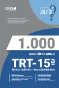 Produto 1.000 Questões Gabaritadas para o TRT-15 - Técnico Judiciário - Área Administrativa em PDF - Nova Concursos