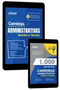 Produto Combo Digital Carreiras Administrativas - Auxiliar e Técnico 2 em 1 - Nova Concursos