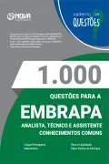 Produto 1.000 Questões Gabaritadas para EMBRAPA - Analista, Técnico e Assistente (Conhecimentos Gerais) em PDF - Nova Concursos