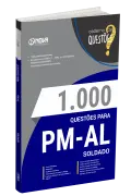 Produto Livro 1000 Questões Gabaritadas para PM-AL - Soldado - Nova Concursos