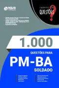 Produto 1.000 Questões Gabaritadas PM-BA - Soldado em PDF - Nova Concursos