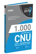 Produto Livro 1.000 Questões Gabaritadas CNU - Bloco 1 - Seguridade Social: Saúde, Assistência Social e Previdência - Nova Concursos