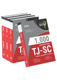 Livro 1000 Questões Gabaritadas para TJ-SC - Técnico Judiciário Auxiliar