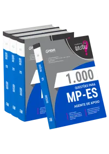 Livro 1000 Questões Gabaritadas para MP-ES - Agente de Apoio
