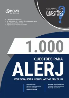 Livro 1000 Questões Gabaritadas para ALERJ - Especialista Legislativo Nível III