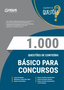 Livro 1.000 Questões Gabaritadas de Conteúdos Básicos para Concursos