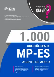 Livro 1000 Questões Gabaritadas para MP-ES - Agente de Apoio
