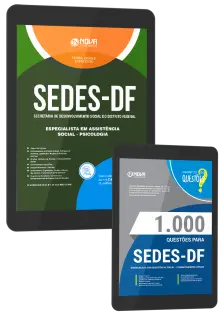 Combo SEDES-DF 2026 - Especialista em Desenvolvimento e Assistência Social (EDAS) - Psicologia