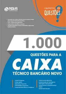Livro 1000 Questões Gabaritadas para CEF - Técnico Bancário Novo