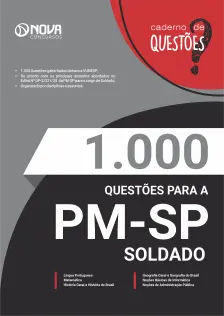 Livro 1.000 Questões Gabaritadas para PM-SP - Soldado PM - 2ª Classe