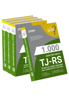 Livro 1.000 Questões Gabaritadas para o TJ-RS - Técnico do Poder Judiciário - Área Administrativo-Judiciária