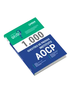 Livro 1.000 Questões Gabaritadas do Instituto AOCP