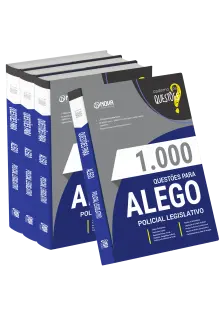 Livro 1000 Questões Gabaritadas para ALEGO - Policial Legislativo