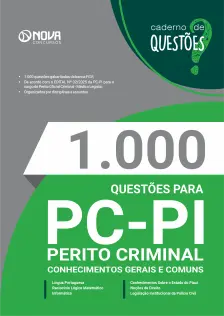 Livro 1.000 Questões Gabaritadas para o PC PI - Perito Criminal