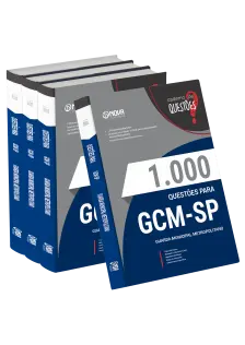 Livro 1000 Questões Gabaritadas para GCM-São Paulo - Guarda Civil Metropolitano - 3ª Classe