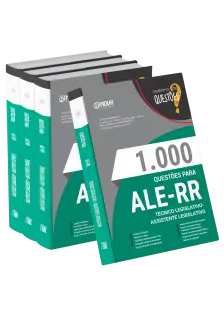 Livro 1000 Questões Gabaritadas para ALE-RR - Técnico Legislativo - Assistente Legislativo