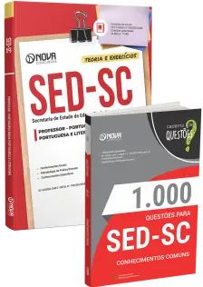 Combo SED-SC 2026 - Professor - Língua Portuguesa e Literatura