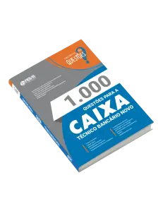 Livro 1000 Questões Gabaritadas para CEF - Técnico Bancário Novo