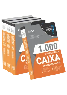 Livro 1000 Questões Gabaritadas para CAIXA - Engenheiro Civil