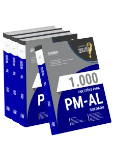 Livro 1000 Questões Gabaritadas para PM-AL - Soldado