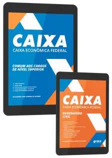 Combo CAIXA 2025 - Apostila Engenheiro Civil - Conhecimentos Específicos + Apostila Comum Nível Superior