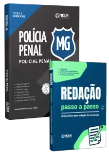 Combo Polícia Penal MG 2025 - Policial Penal - Apostila + Livro de Redação (pós-edital) - imp