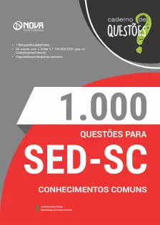 Livro 1000 Questões Gabaritadas para SED-SC - Conhecimentos Comuns