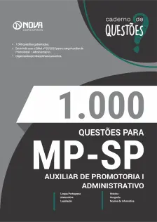 Livro 1000 Questões Gabaritadas para MP-SP - Auxiliar de Promotoria I