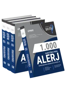 Livro 1000 Questões Gabaritadas para ALERJ - Especialista Legislativo Nível III