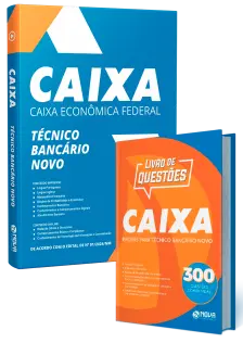 Combo Impresso Caixa - Técnico Bancário - Apostila + 300 Questões Comentadas