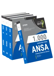 Livro 1000 Questões Gabaritadas para ANSA - Conhecimentos Gerais