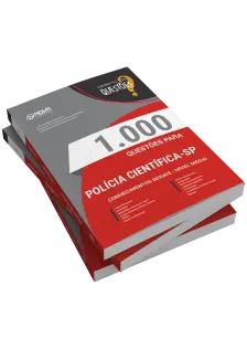 Livro 1000 Questões Gabaritadas para Polícia Científica-SP - Comum a Todos os Cargos - Nível Médio