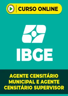 Kit Aprovação IBGE - Agente Censitário Municipal e Supervisor (ACM e ACS)