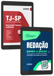 Combo TJ SP - Escrevente Técnico Judiciário - Apostila + Livro de Redação (pós-edital)