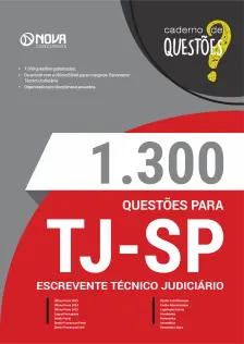 Livro 1.300 Questões Gabaritadas para TJ-SP - Escrevente Técnico Judiciário