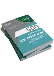 Livro 1000 Questões Gabaritadas para IBGE Temporário - Analista Censitário - Conhecimentos Gerais