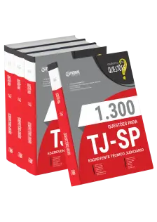 Livro 1.300 Questões Gabaritadas para TJ-SP - Escrevente Técnico Judiciário
